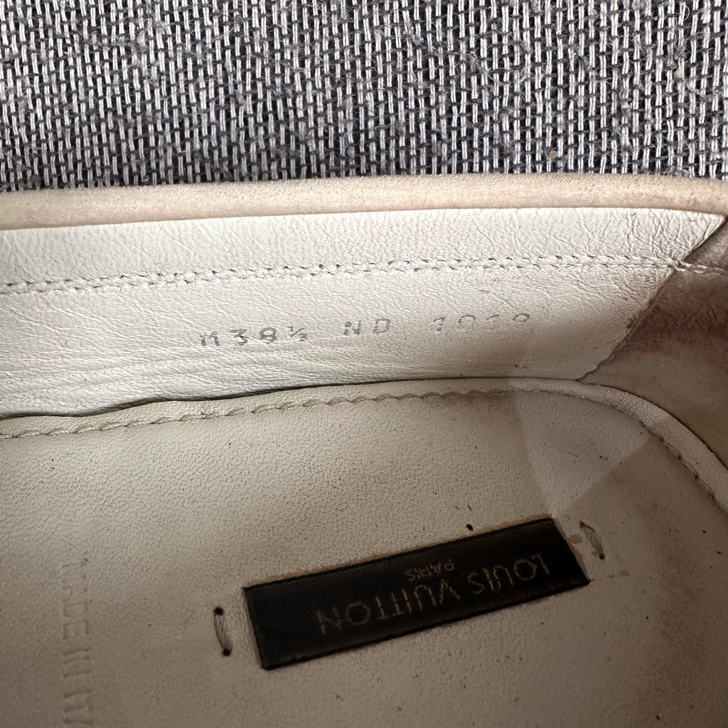 Louis Vuitton Metal White Loafers