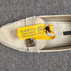 Louis Vuitton Metal White Loafers