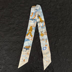 Hermes White Scarf