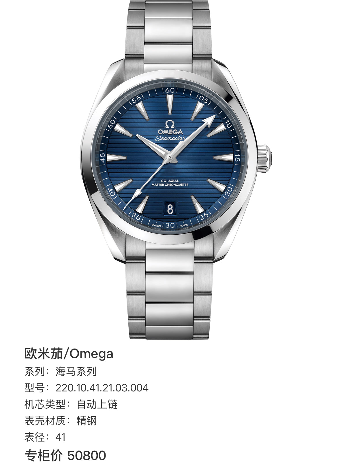 Omega Seahorse Series 41 220.10.41.21.03.004