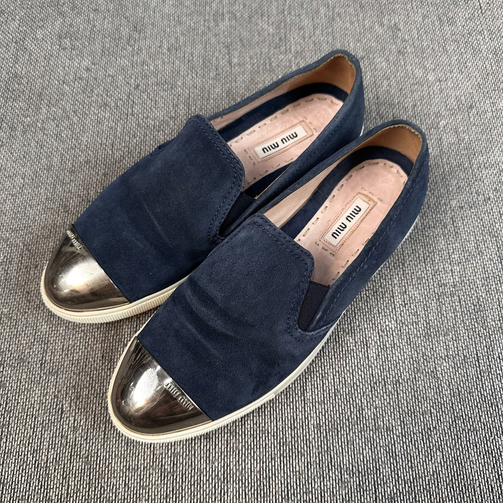 Miu Miu Alcantara Blue