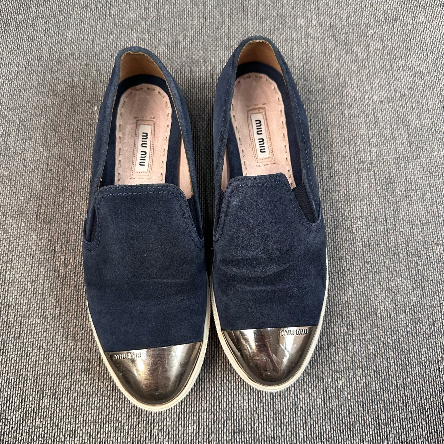 Miu Miu Alcantara Blue