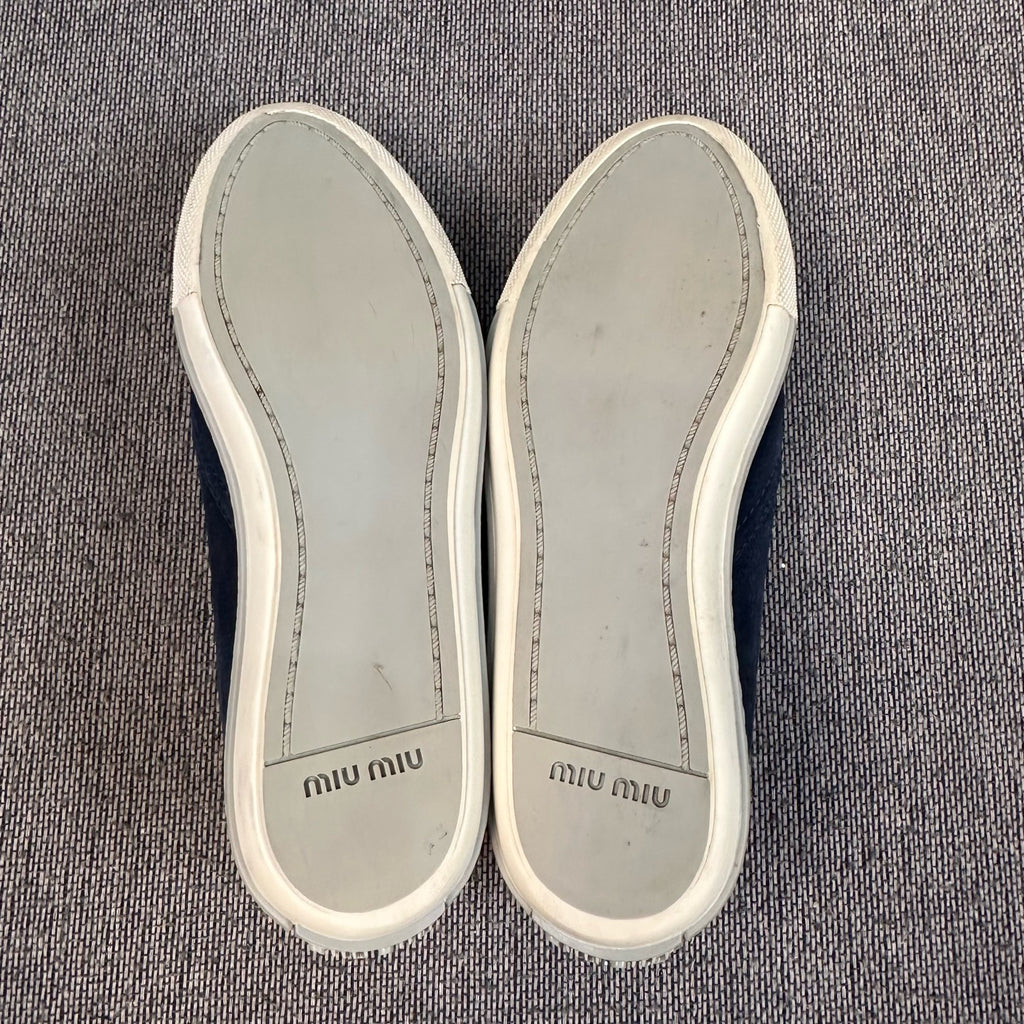 Miu Miu Alcantara Blue