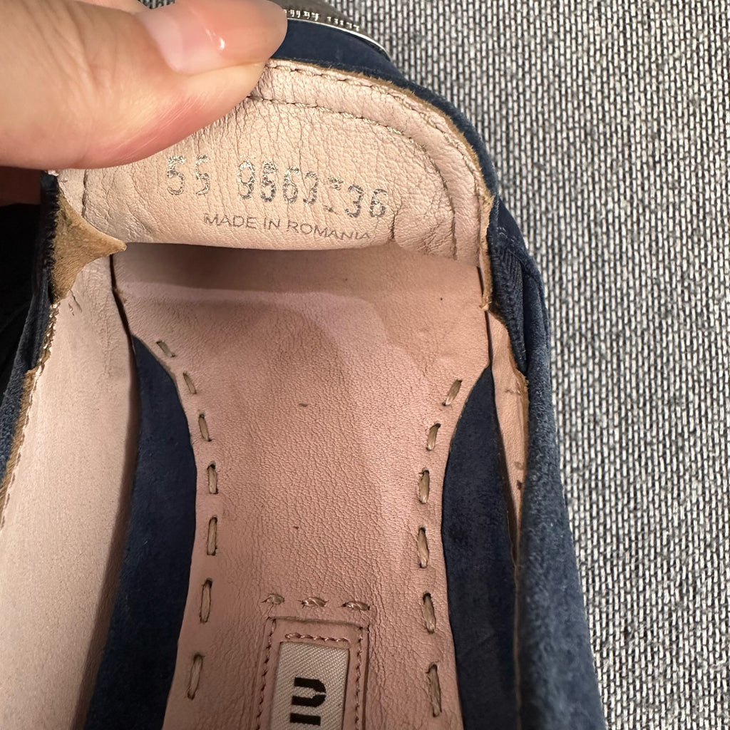 Miu Miu Alcantara Blue