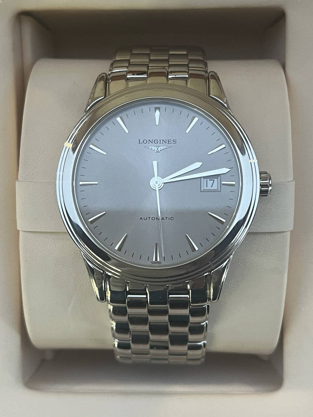 Longines Elegance Gray Automatic (self-winding) watch 38.50 millimeters L4.874.4.72.6