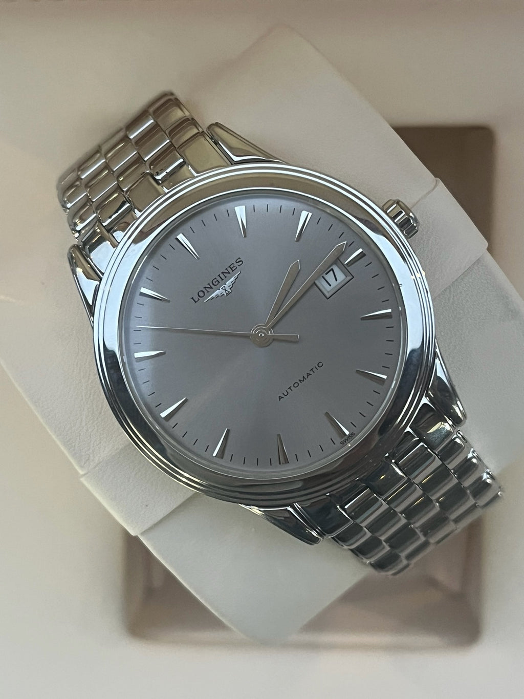 Longines Elegance Gray Automatic (self-winding) watch 38.50 millimeters L4.874.4.72.6