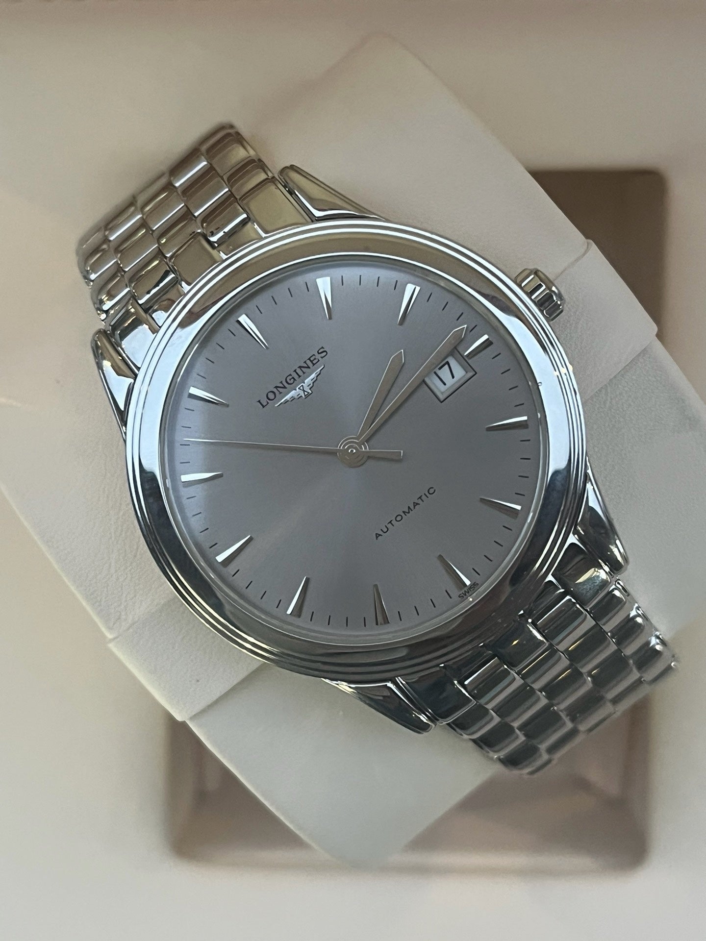 Longines Elegance Gray Automatic (self-winding) watch 38.50 millimeters L4.874.4.72.6