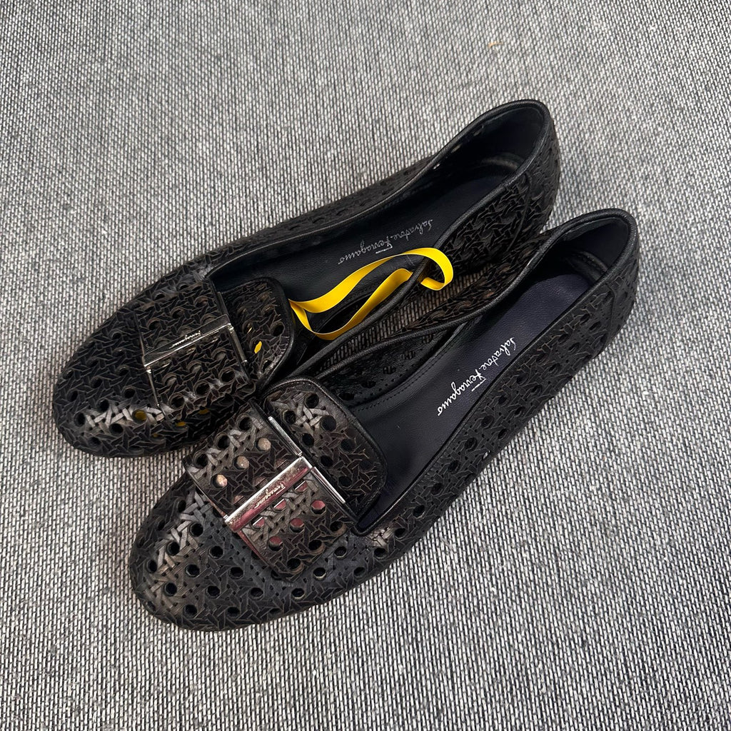Salvatore Ferragamo Black Loafers