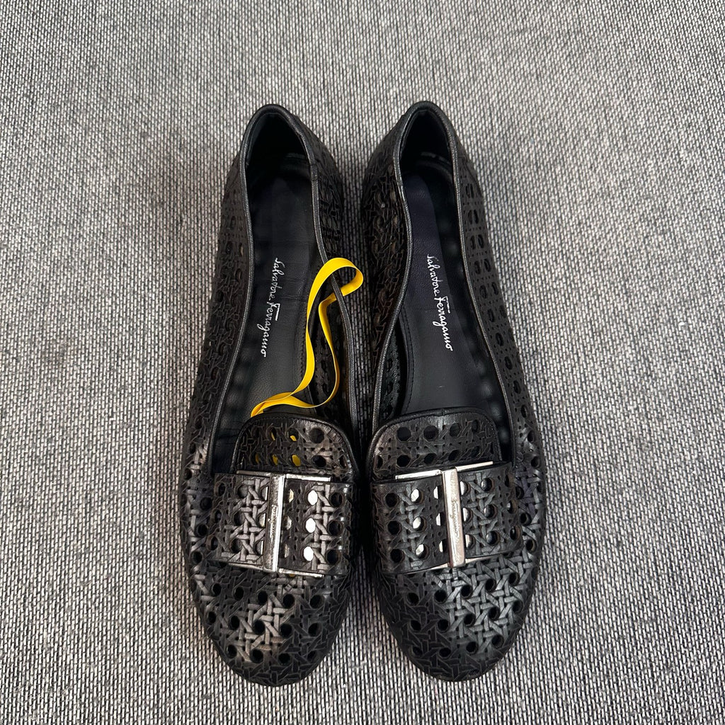Salvatore Ferragamo Black Loafers