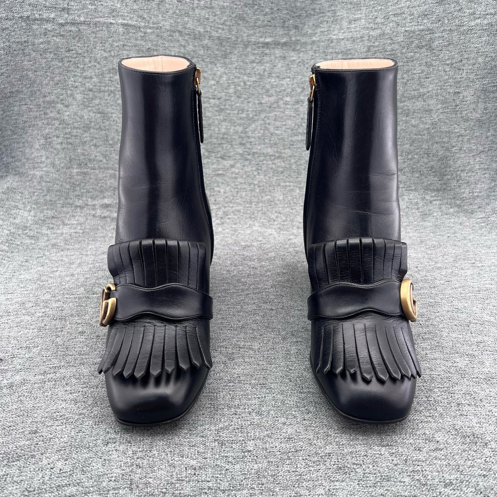 Gucci Leather Black Ankle boots