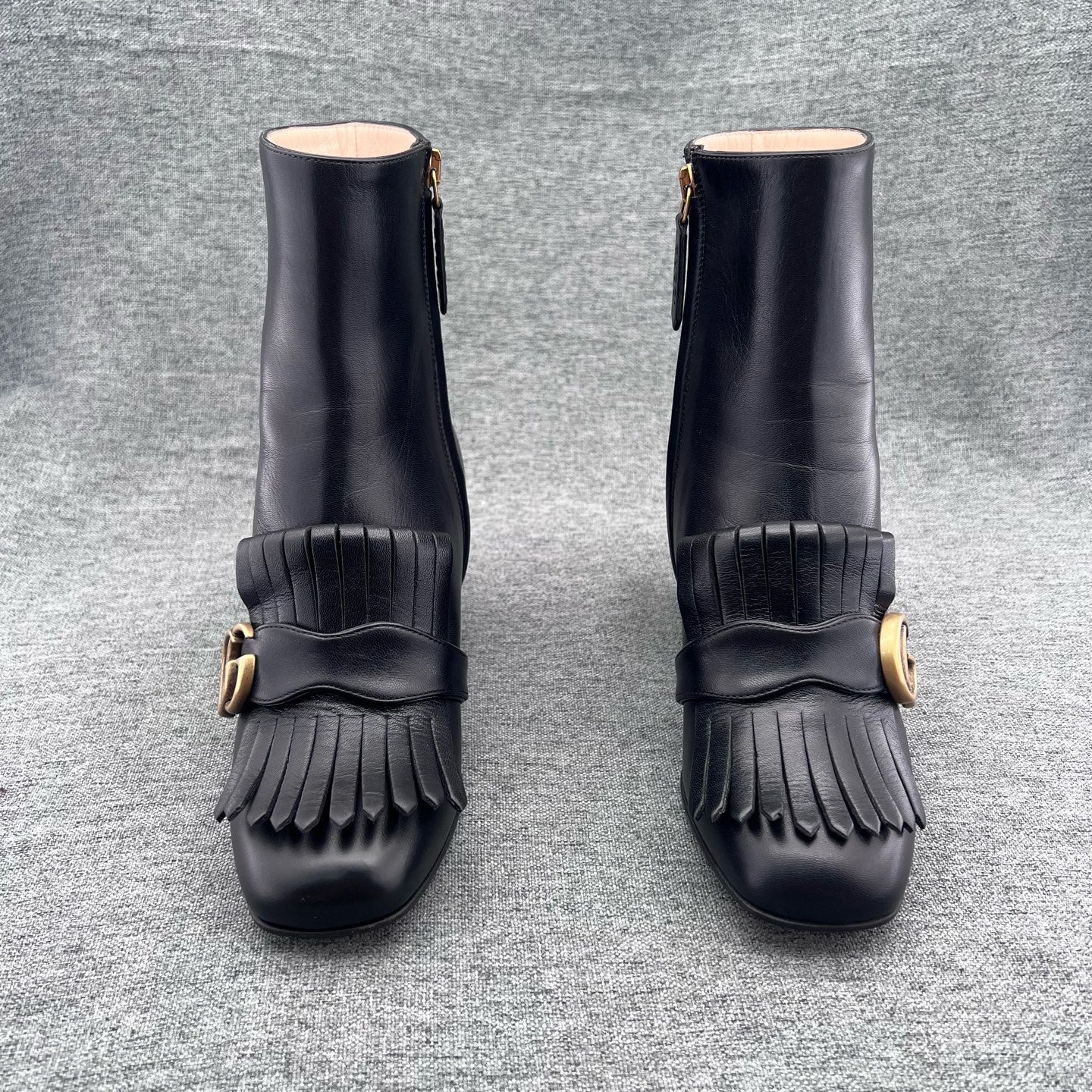 Gucci Leather Black Ankle boots