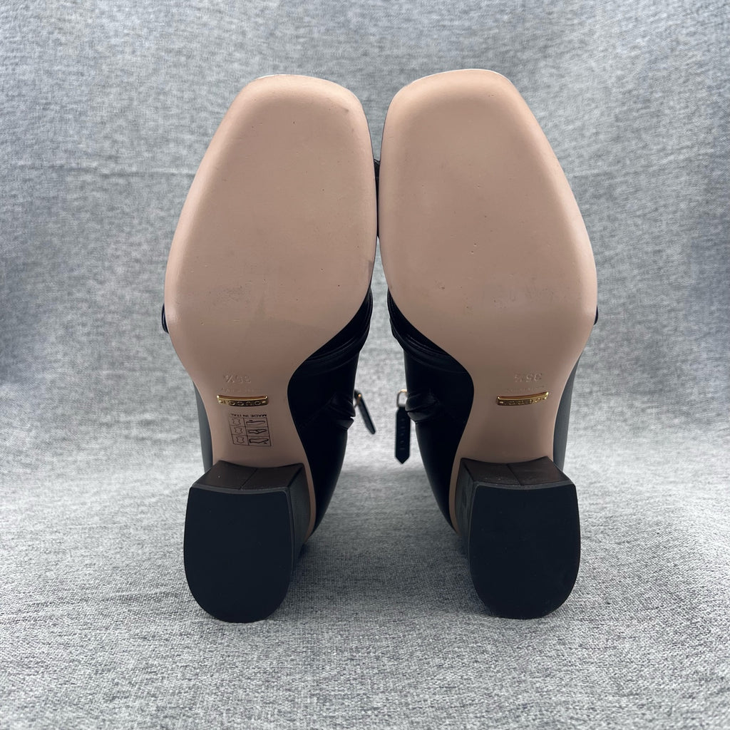 Gucci Leather Black Ankle boots