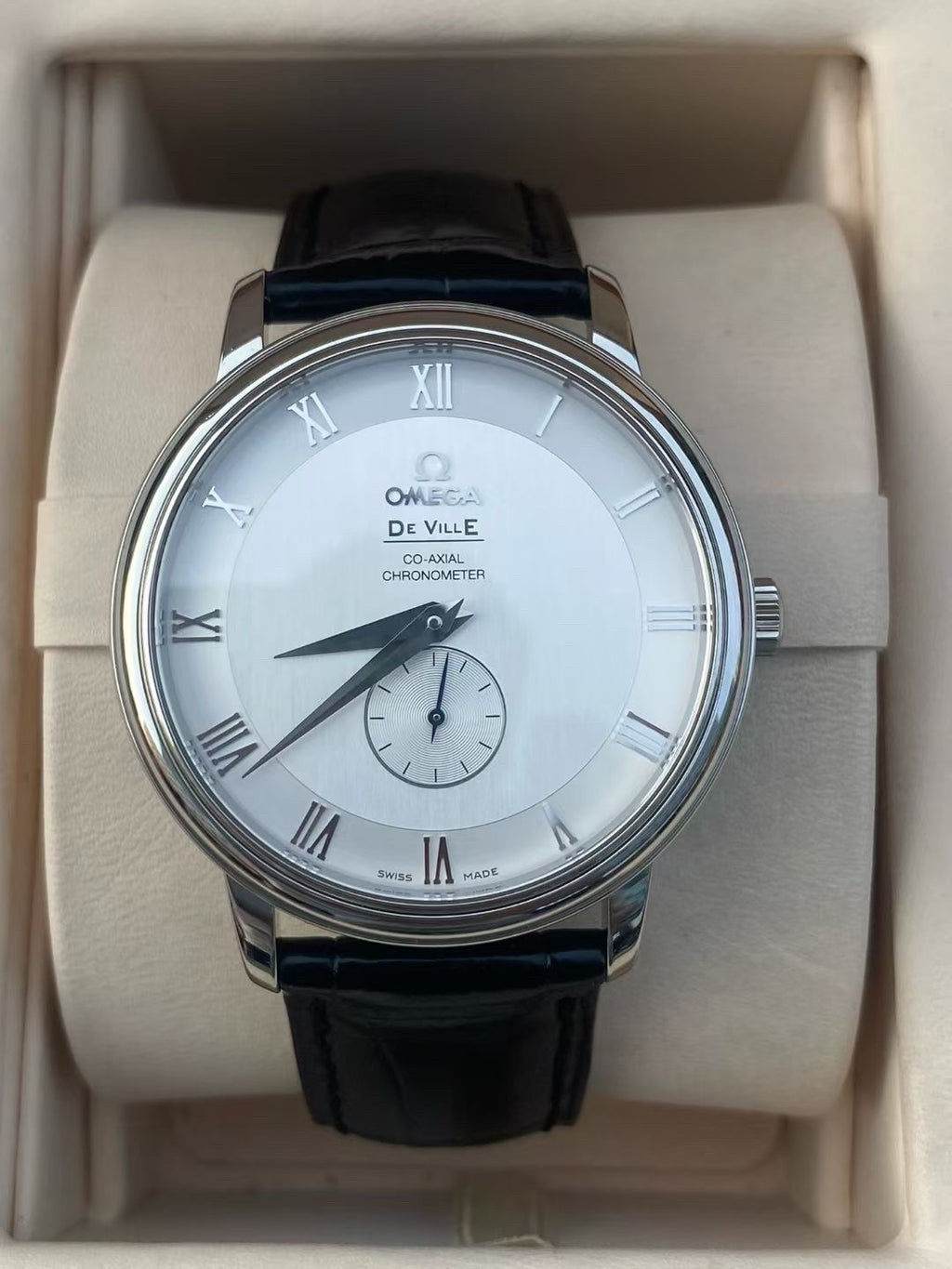 Omega Dish fly Gray Automatic (self-winding) watch 39 millimeters 4813.30.01