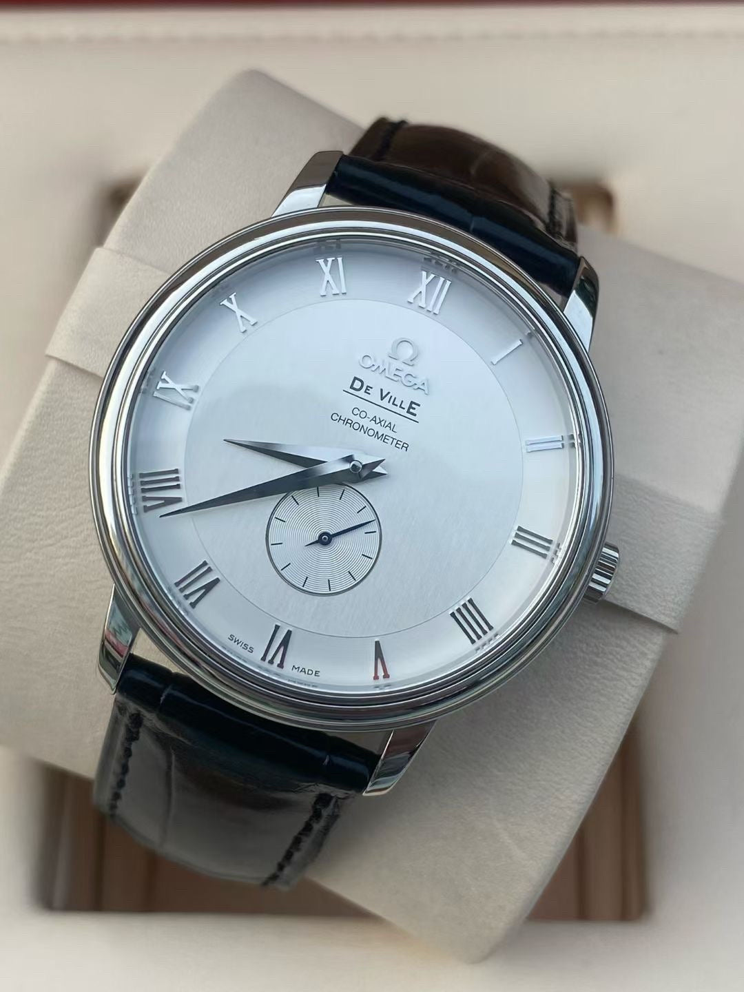 Omega Dish fly Gray Automatic (self-winding) watch 39 millimeters 4813.30.01