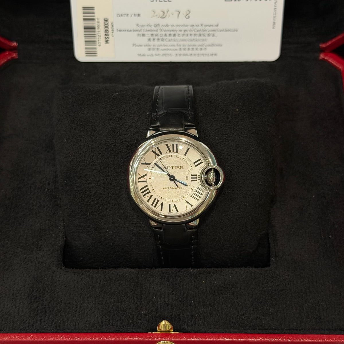 Cartier Ballon Bleu de Cartier Cartier Blue Balloon watch 33mm WSBB0030