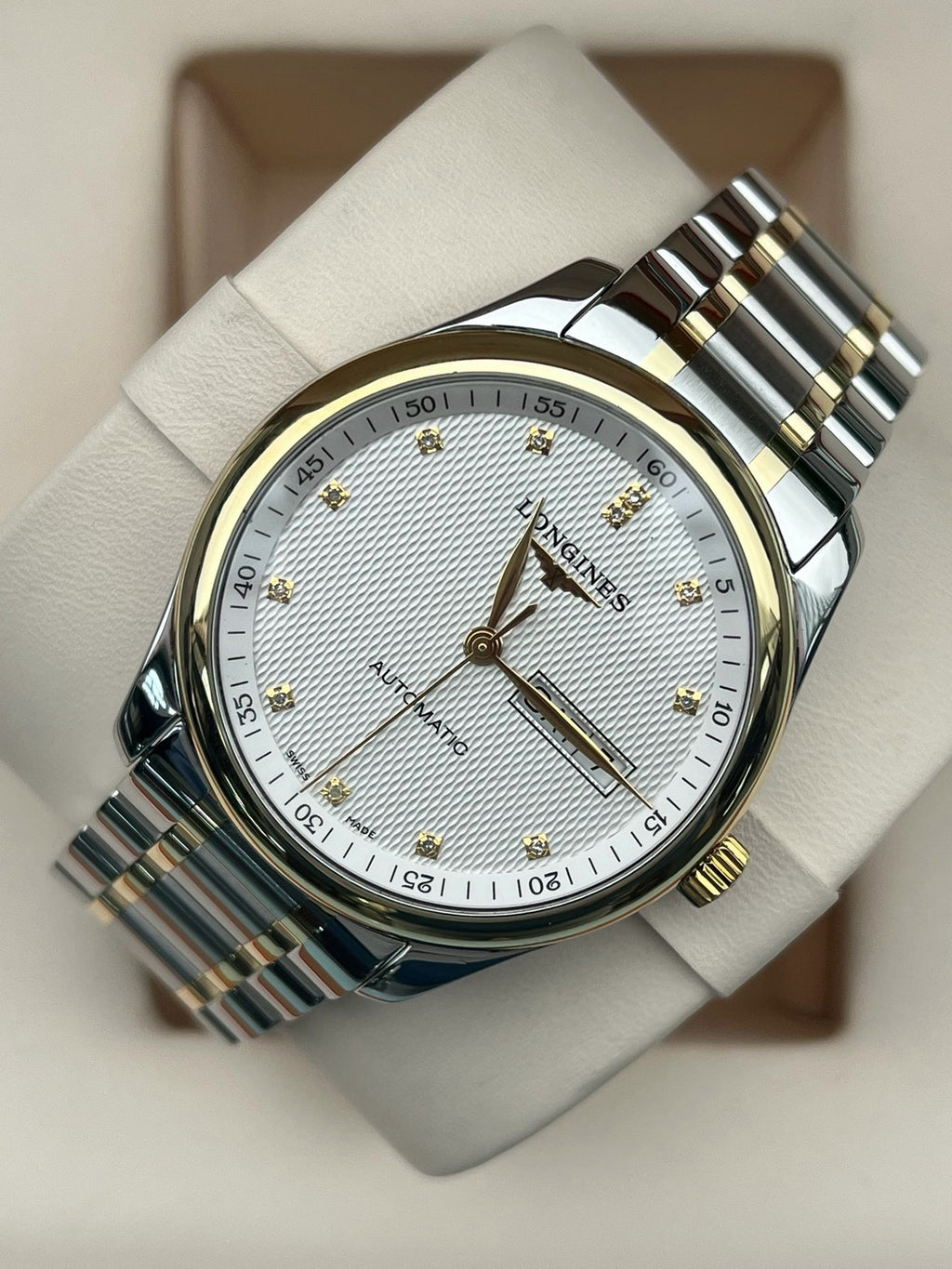 Longines Watchmaking Tradition White Automatic (self-winding) watch 38.5 millimeters L2.755.5.77.7