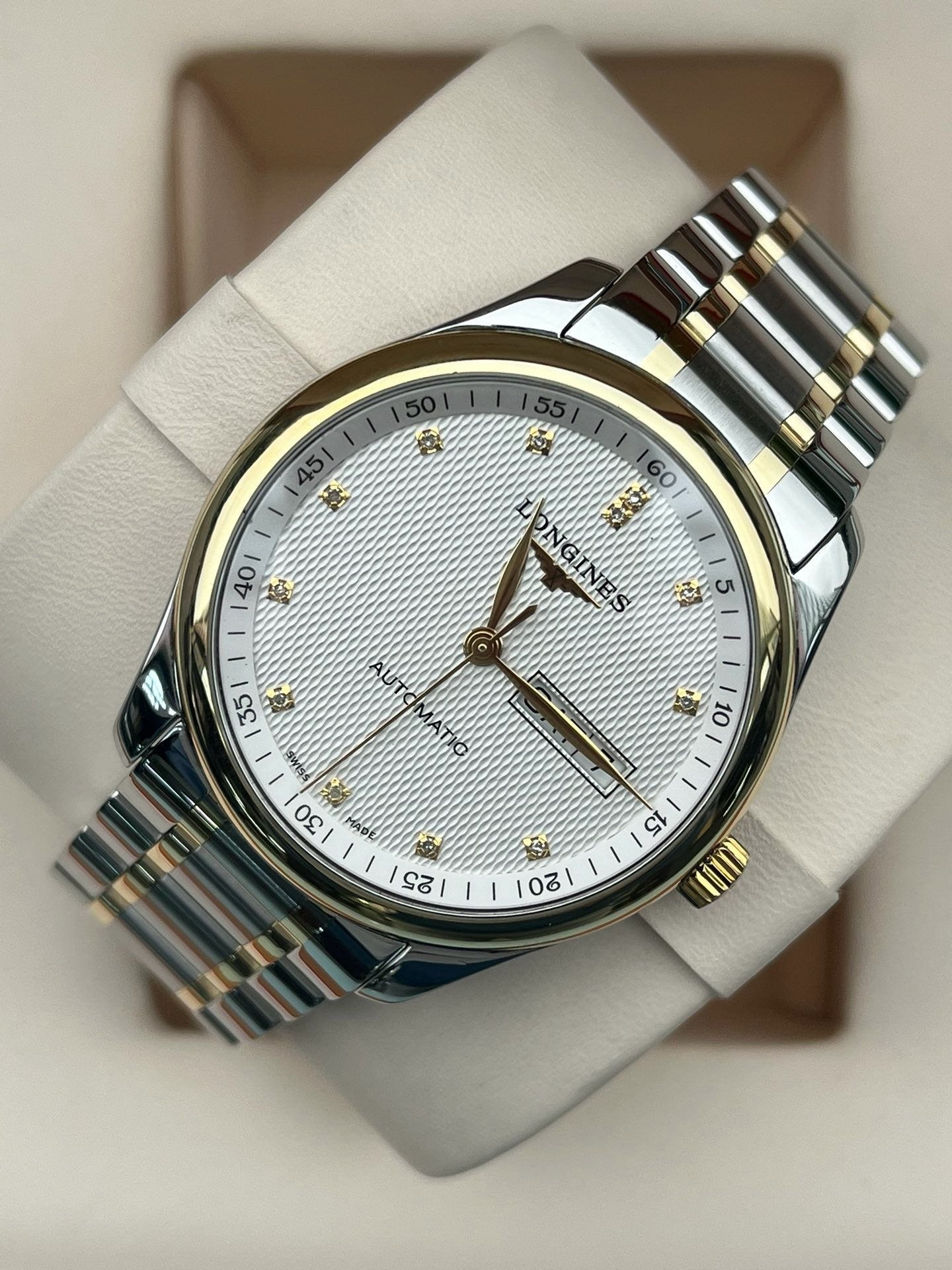 Longines Watchmaking Tradition White Automatic (self-winding) watch 38.5 millimeters L2.755.5.77.7