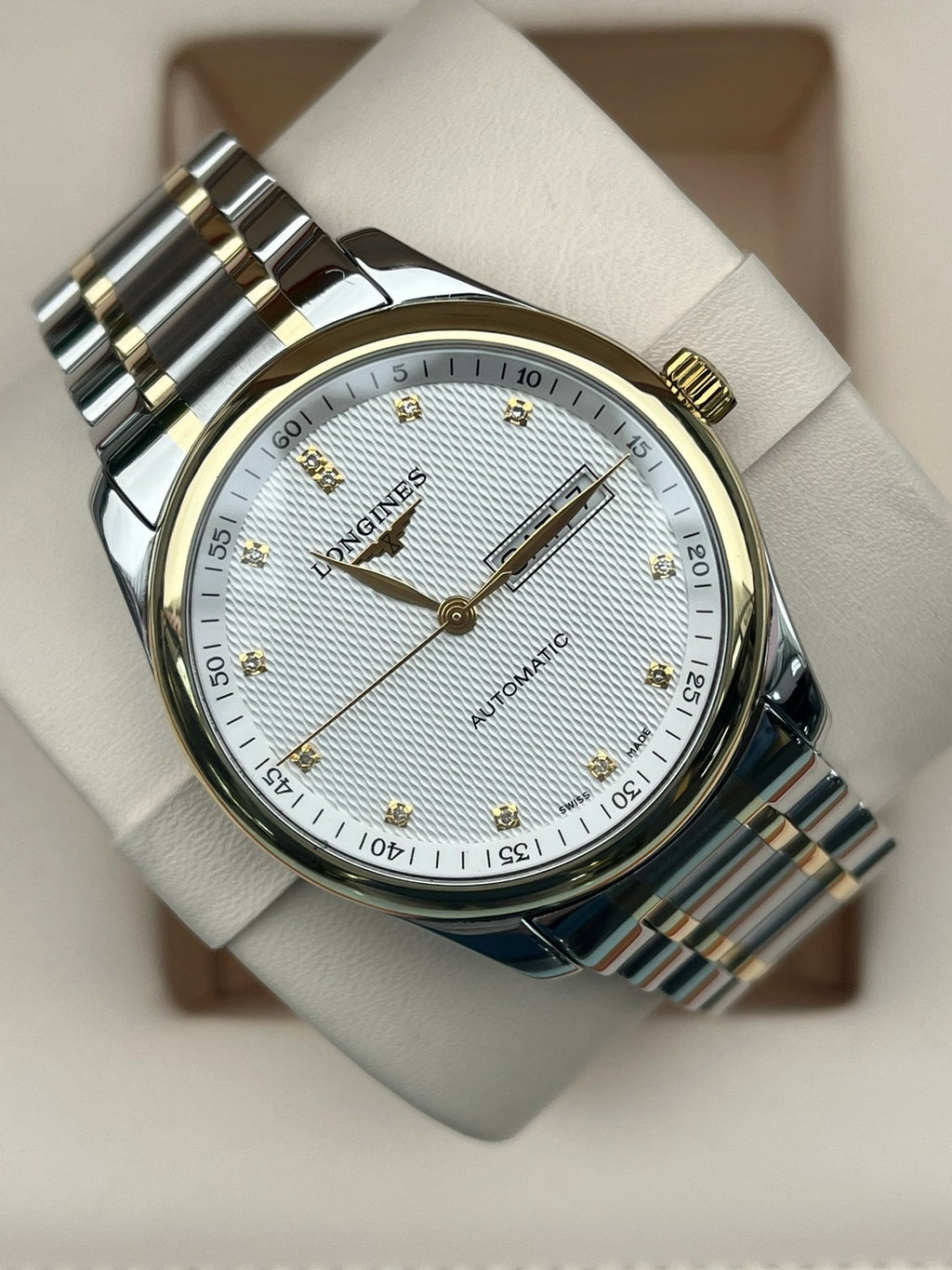 Longines Watchmaking Tradition White Automatic (self-winding) watch 38.5 millimeters L2.755.5.77.7