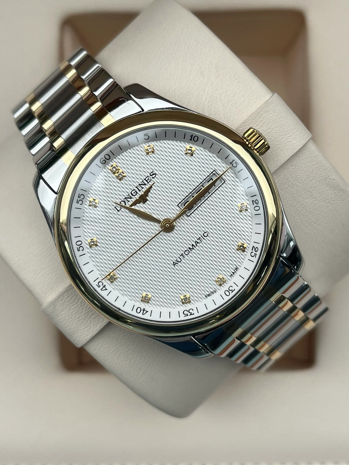 Longines Watchmaking Tradition White Automatic (self-winding) watch 38.5 millimeters L2.755.5.77.7