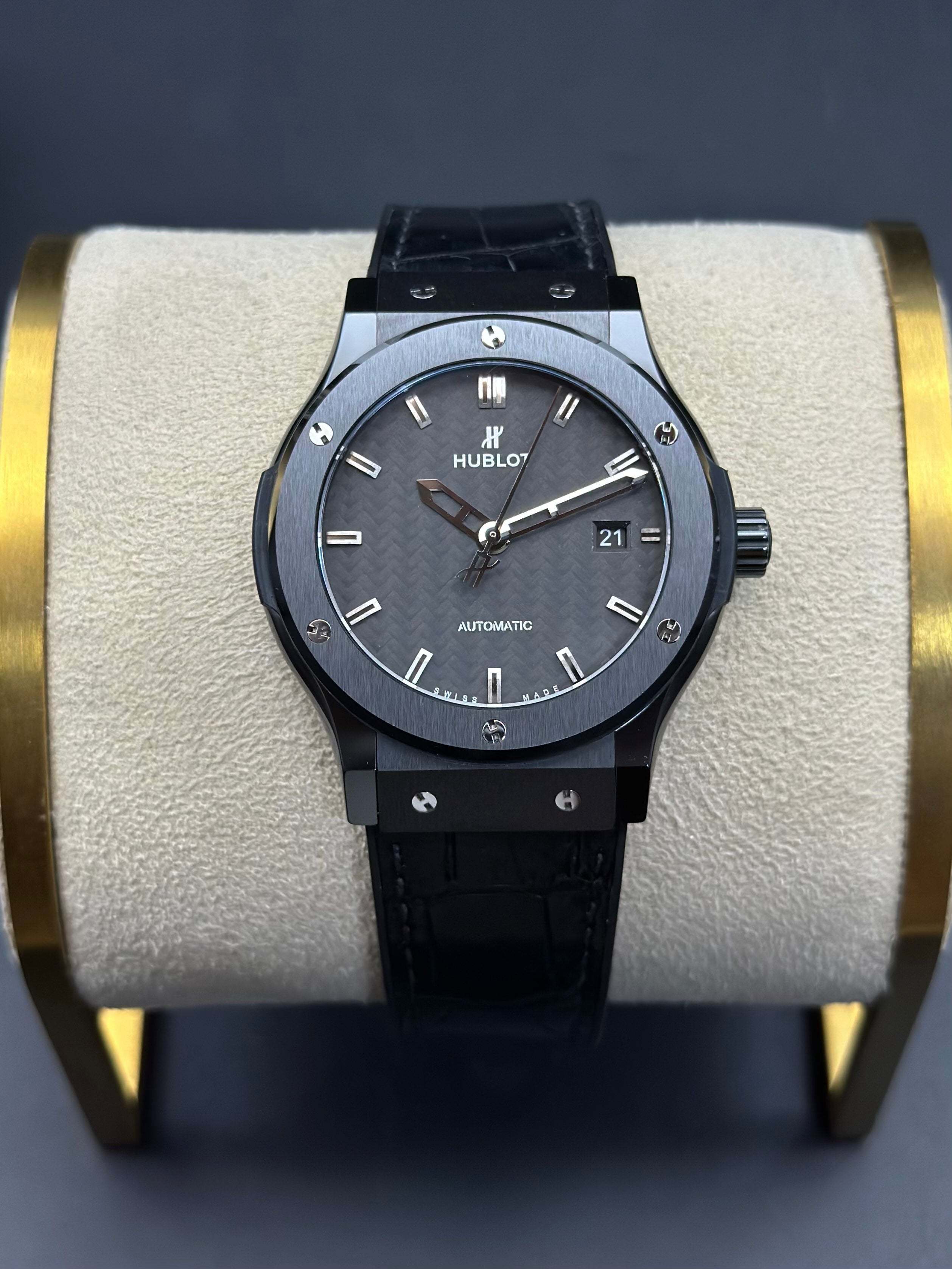 Hublot Carbon fiber Black Automatic (self-winding) watch