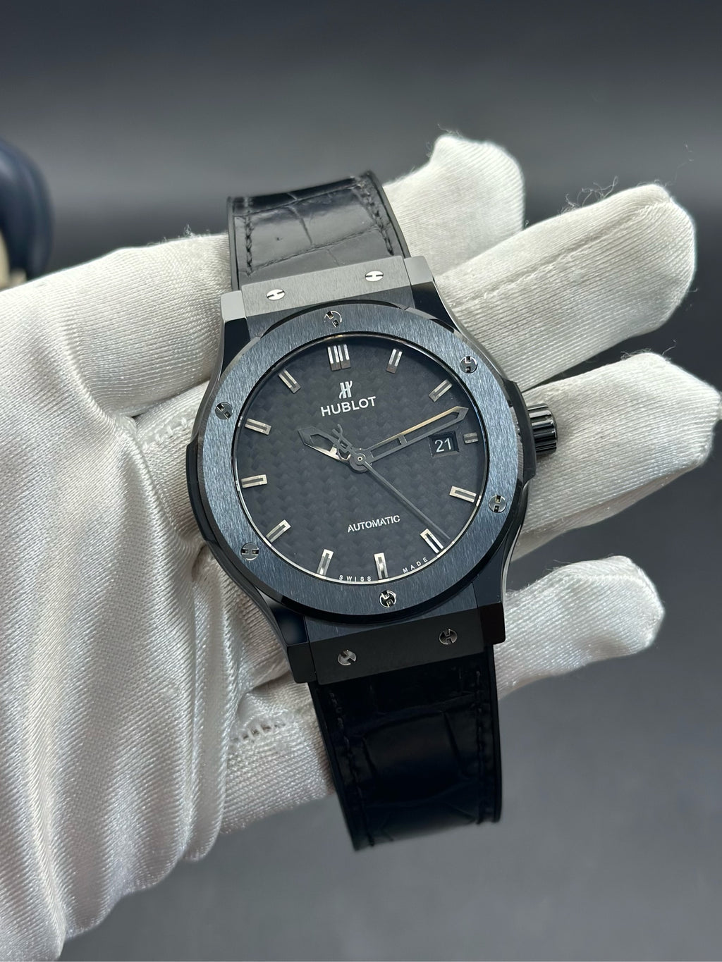 Hublot Carbon fiber Black Automatic (self-winding) watch