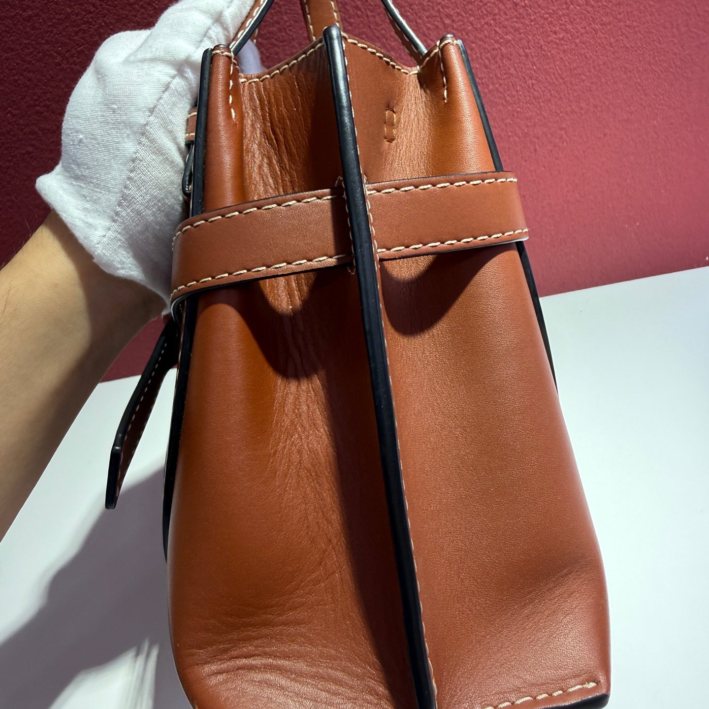 Loewe Gate Brown Tote 25.2X18X10 cm 321.56.Z99