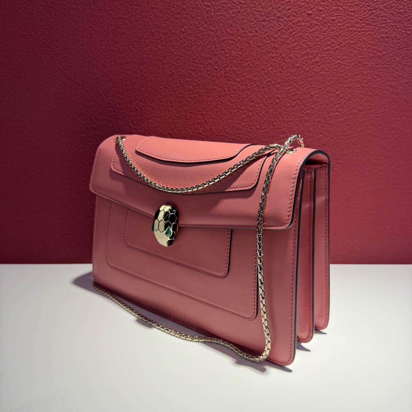 Bvlgari Serpenti Forever Pink Crossbody 28 x 19 x 7.5 cm – 11 x 7.5 x 2.9 inches 285170