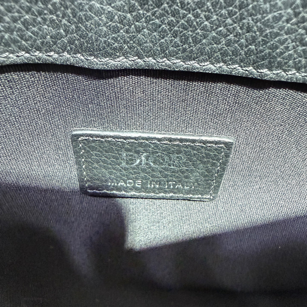 Dior Black Saddle Bag 24 centimeters x 17.5 centimeters 1ADPO095YKY_H15E