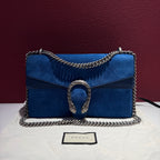 Gucci Alcantara Blue Crossbody