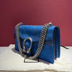 Gucci Alcantara Blue Crossbody