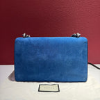 Gucci Alcantara Blue Crossbody