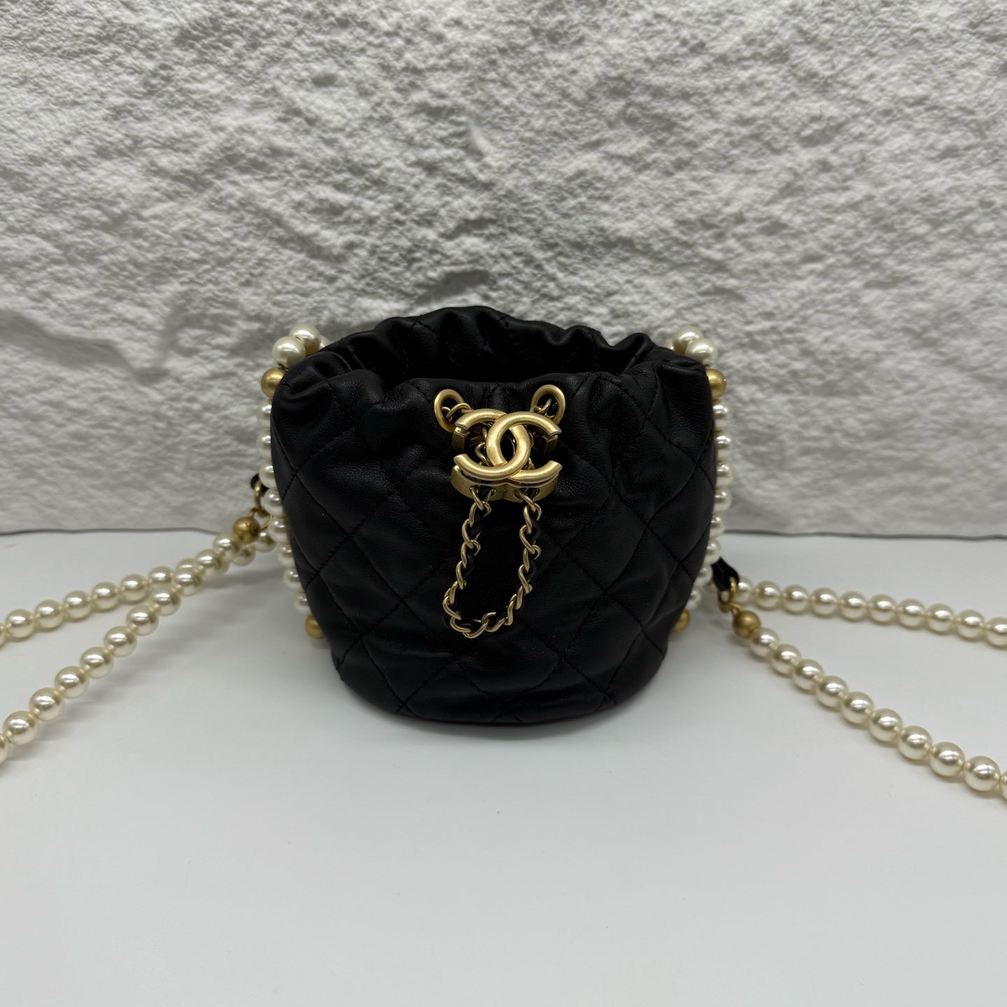 Chanel Black Bucket & Drawstring Bag