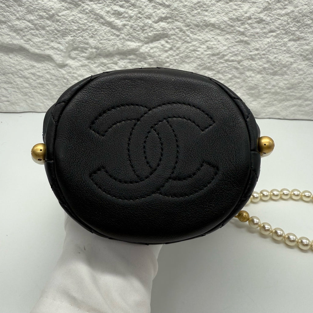 Chanel Black Bucket & Drawstring Bag