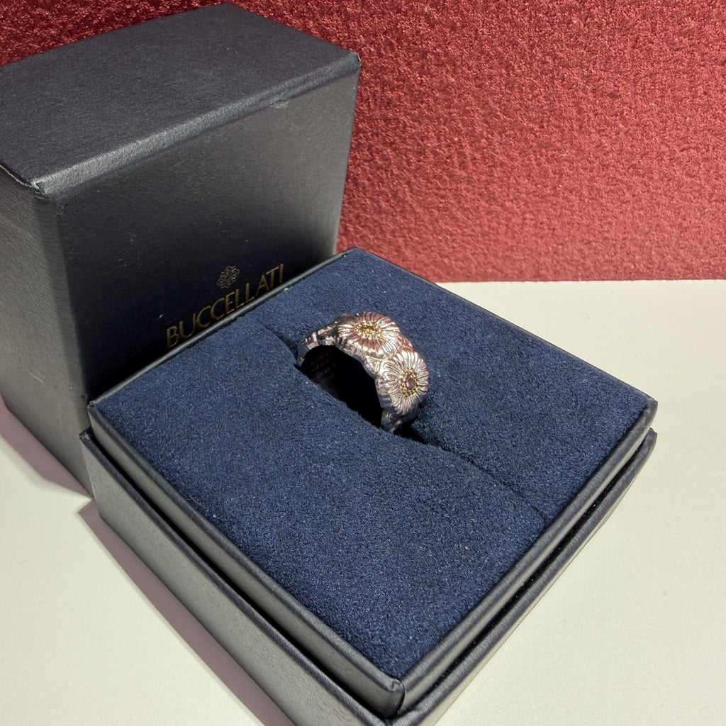 Buccellati BLOSSOMS diamond-encrusted bracelet Ring