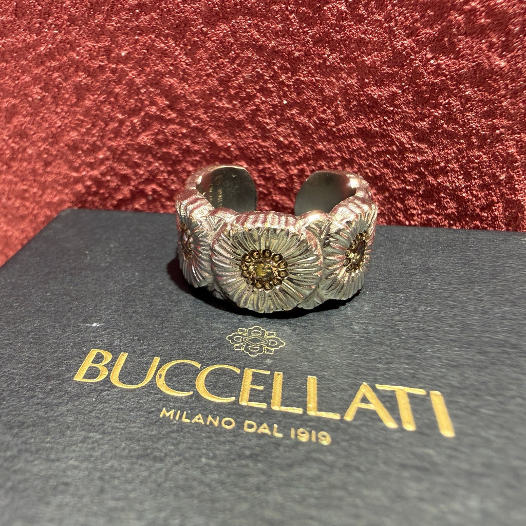 Buccellati BLOSSOMS diamond-encrusted bracelet Ring