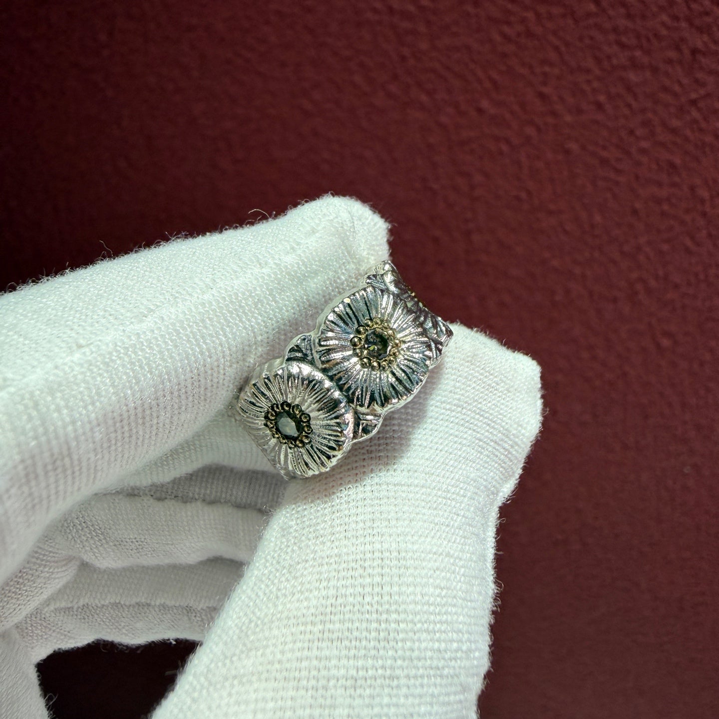 Buccellati BLOSSOMS diamond-encrusted bracelet Ring