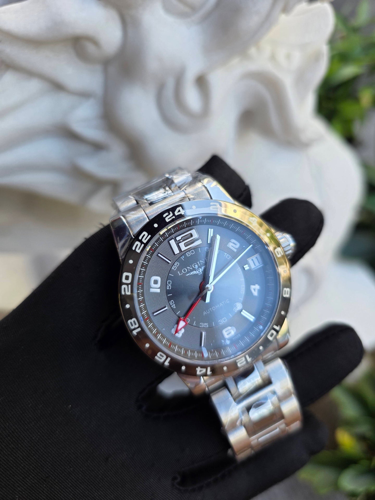 Longines Exercise Gray Automatic (self-winding) watch 42 millimeters L3.669.4.06.7
