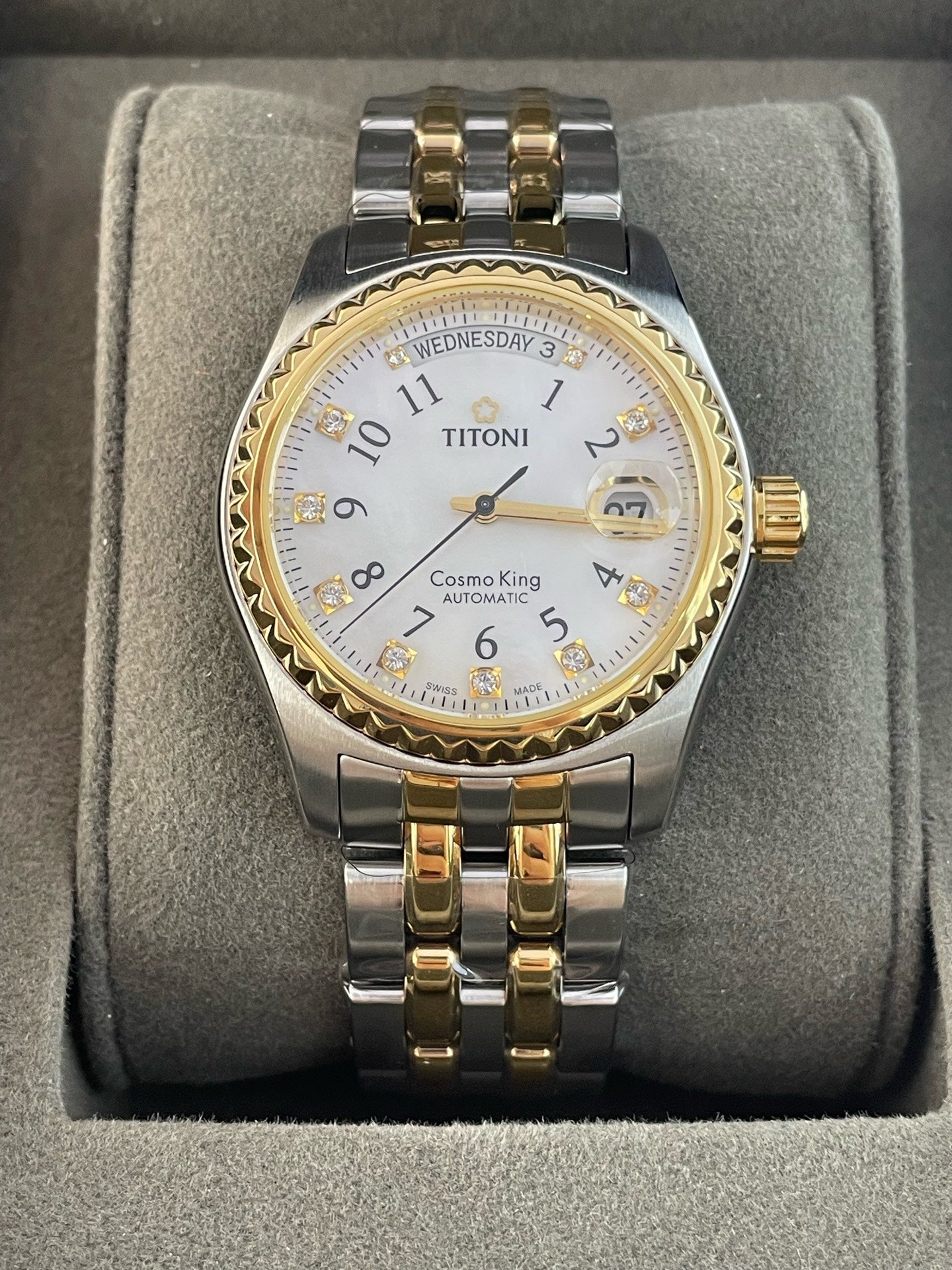 Rolex White Automatic (self-winding) watch