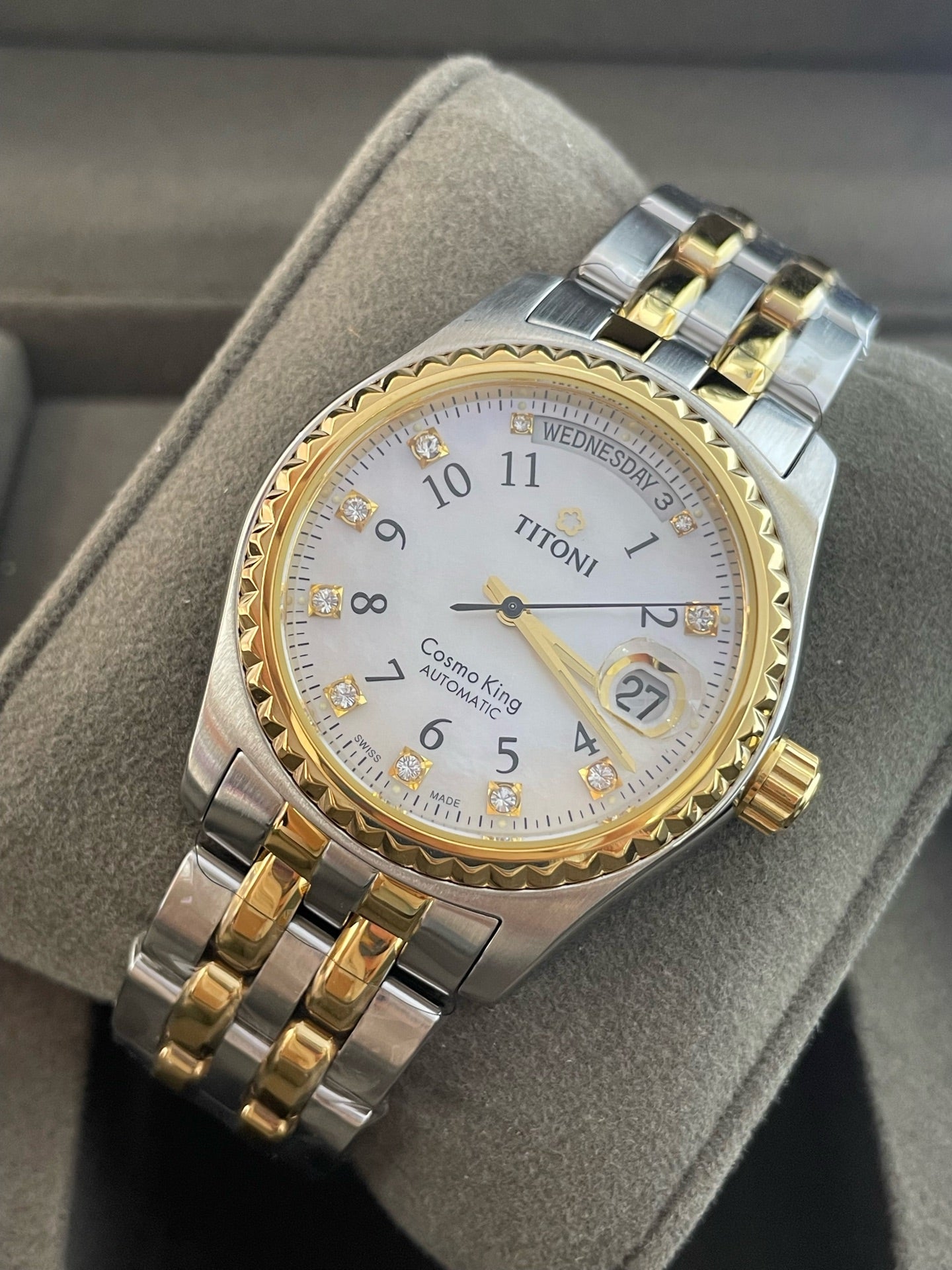 Rolex White Automatic (self-winding) watch