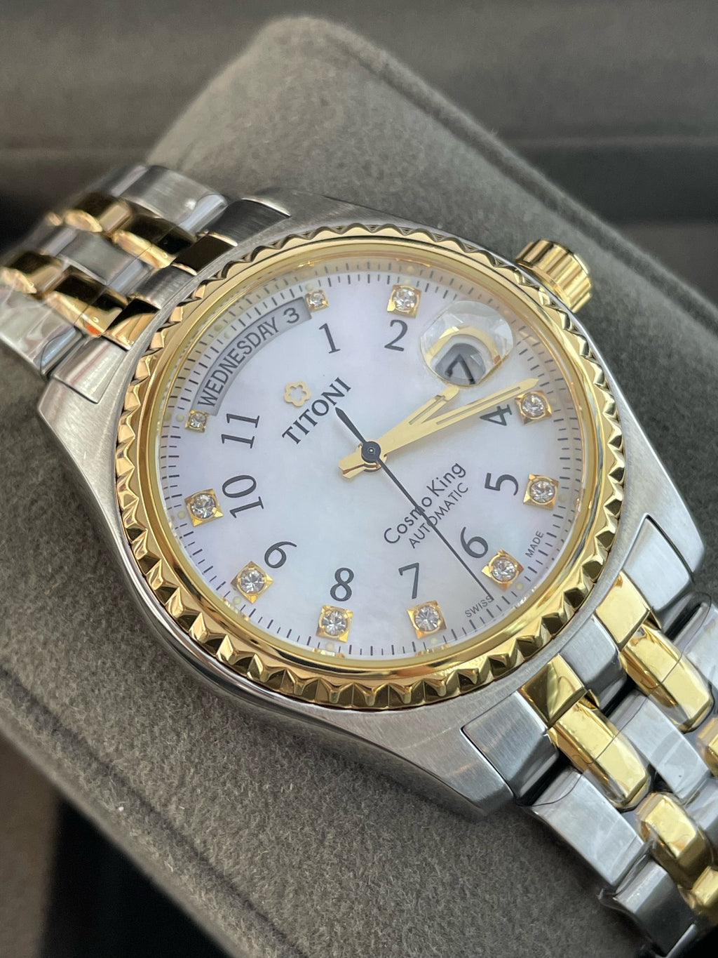 Rolex White Automatic (self-winding) watch