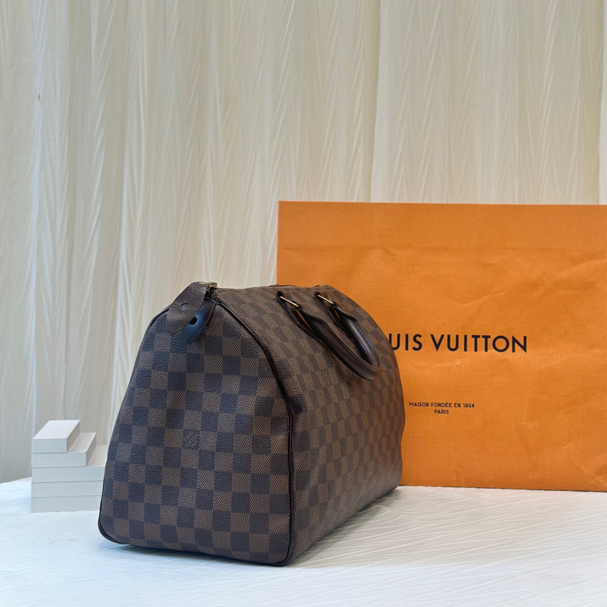 Louis Vuitton Brown Satchel Length 35 x Width 18 x Height 24 cm N41523