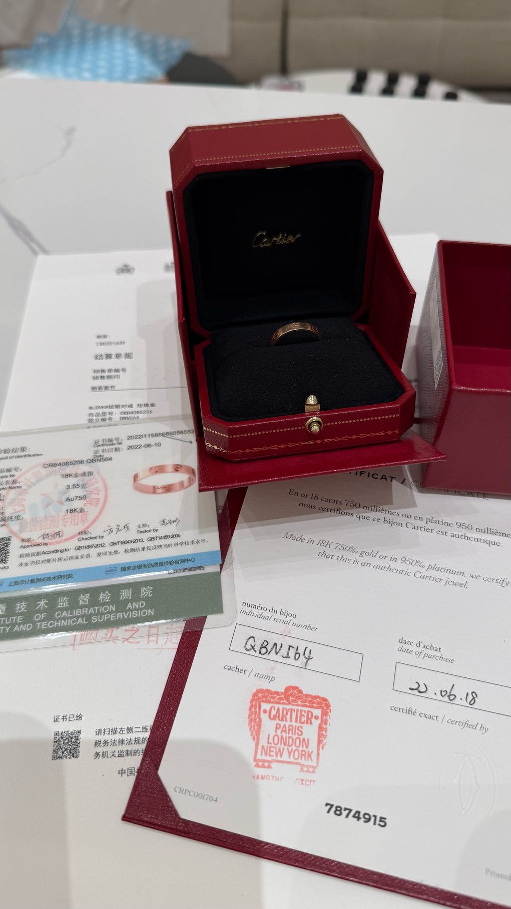 Cartier Rose gold Ring