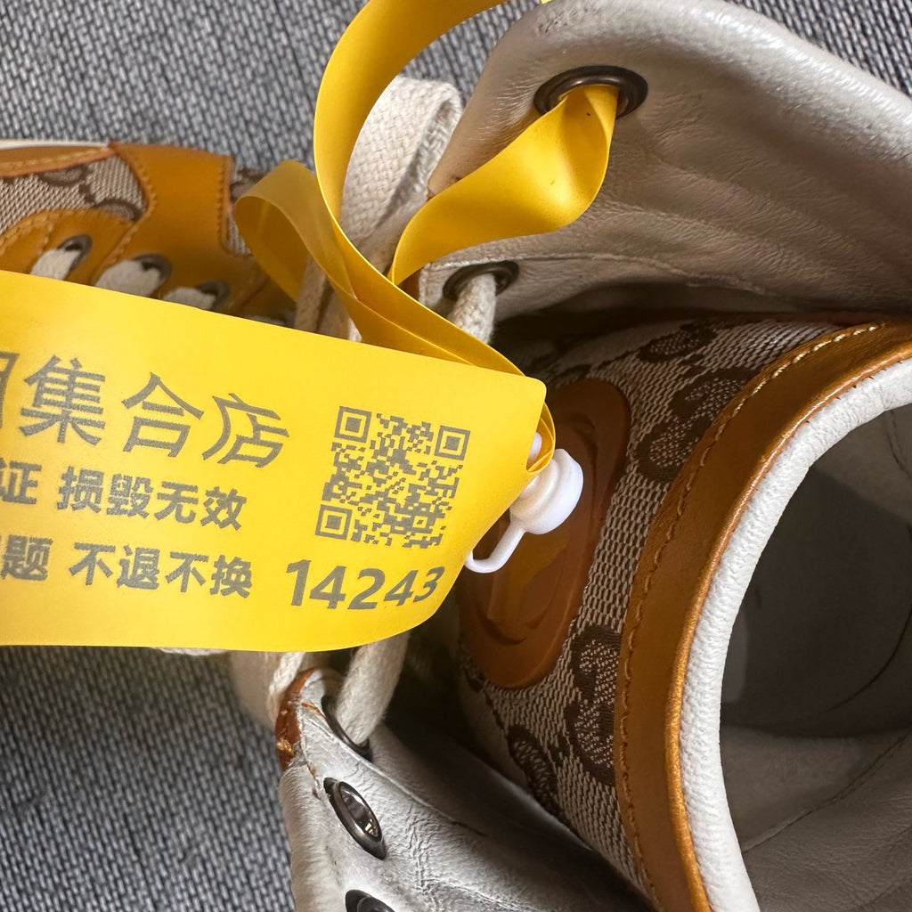 空白 Leather Skate shoes