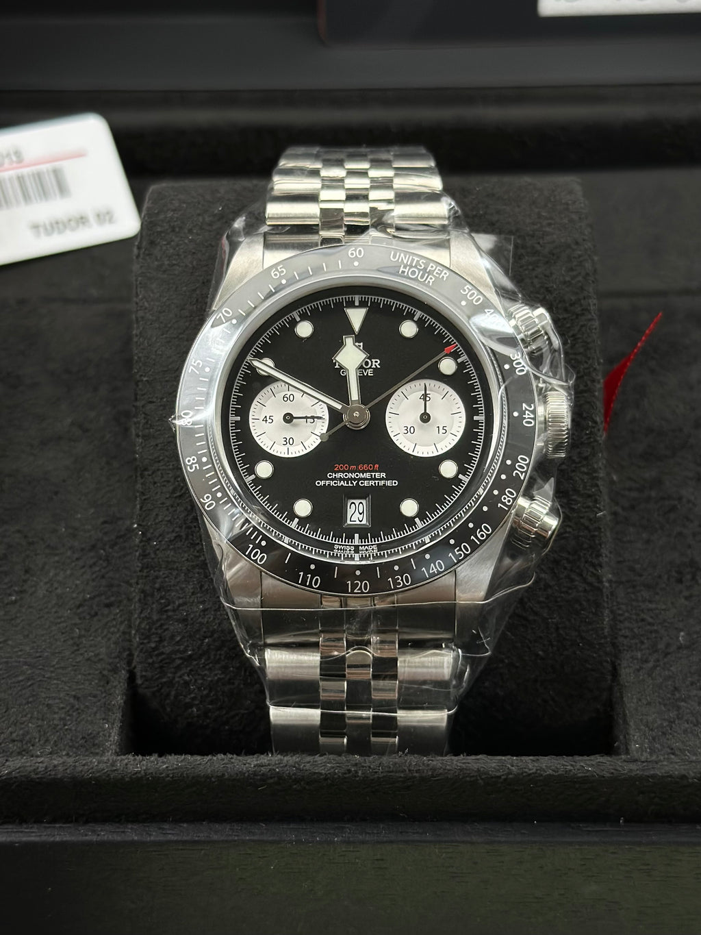 Tudor Black Automatic (self-winding) watch