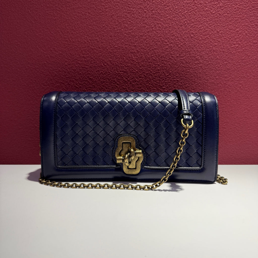 Bottega Veneta Blue Crossbody