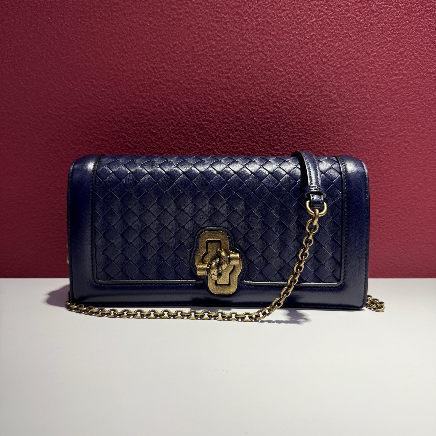 Bottega Veneta Blue Crossbody