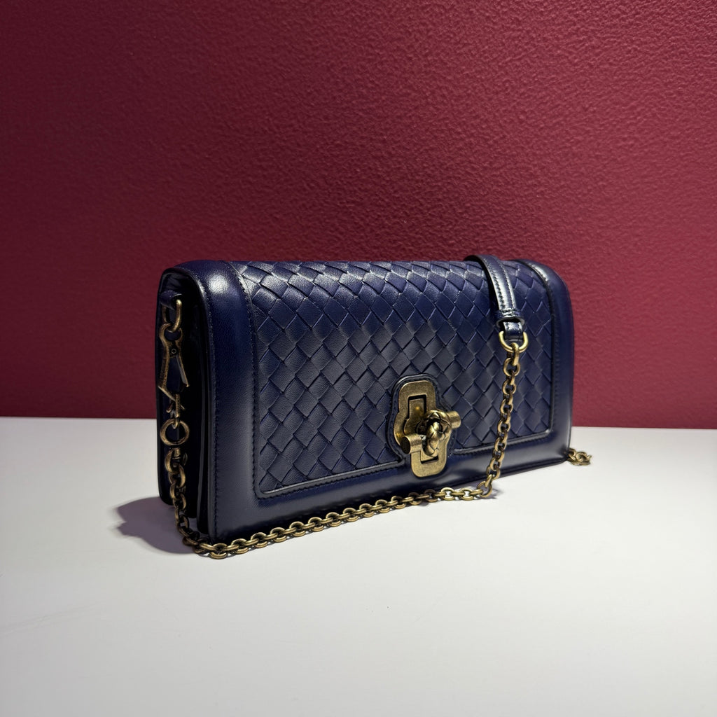 Bottega Veneta Blue Crossbody