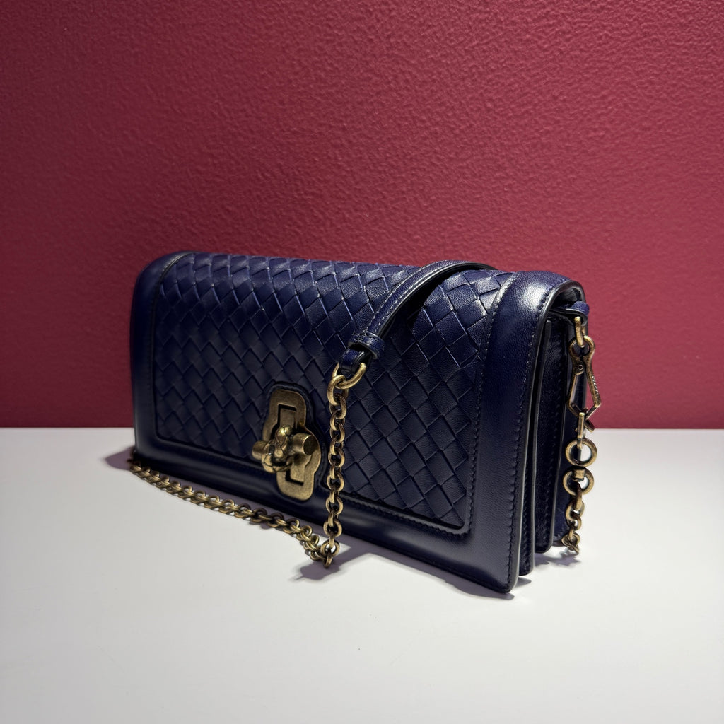 Bottega Veneta Blue Crossbody