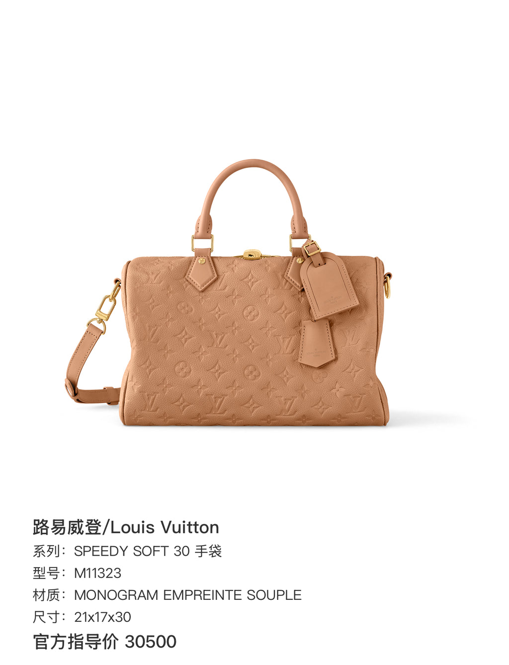 Louis Vuitton SPEEDY SOFT 30 Gloves 21x17x30 M11323