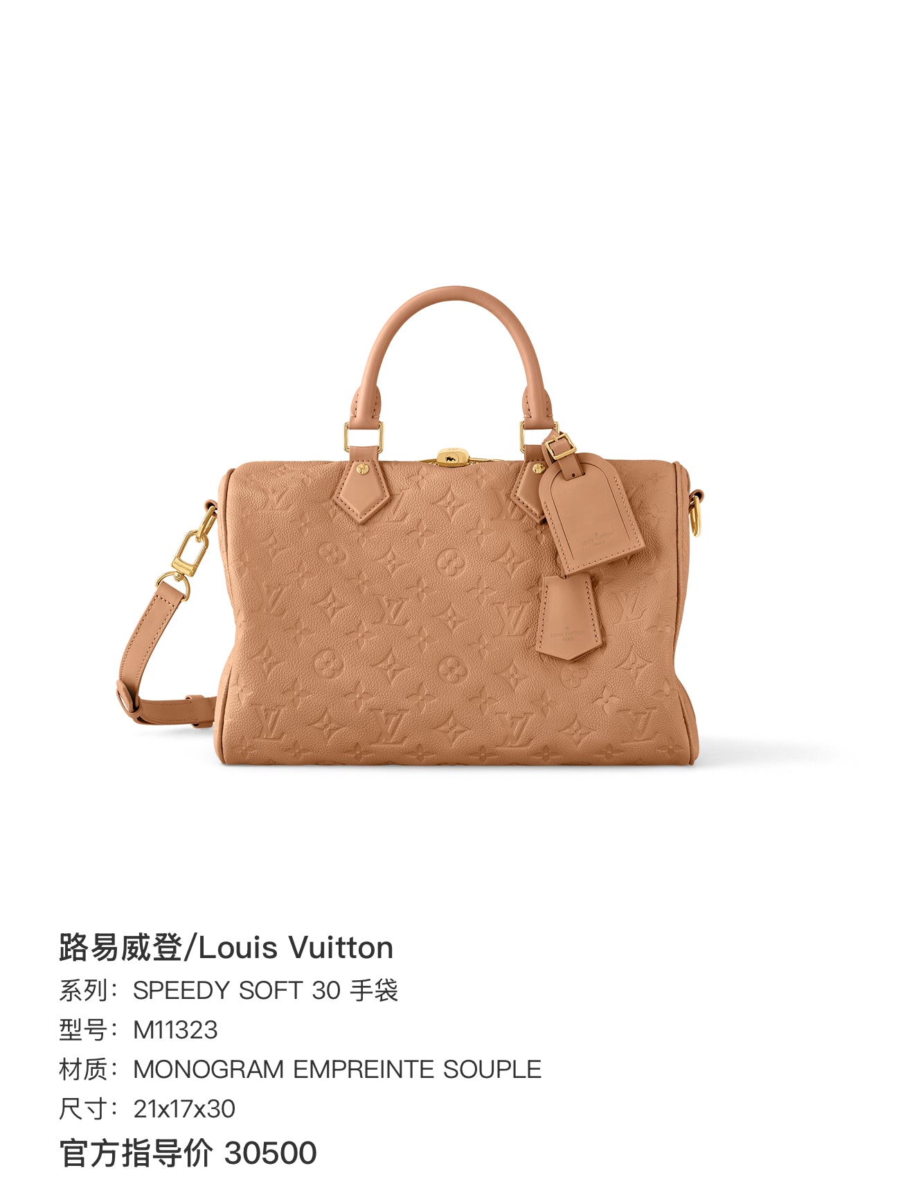 Louis Vuitton SPEEDY SOFT 30 Gloves 21x17x30 M11323